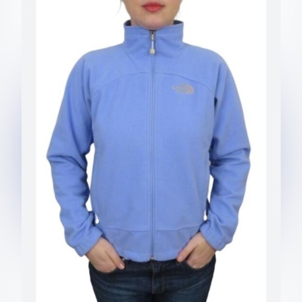 The North Face Windwall Lilac Purple Zip Up windbreaker fleece Jacket size small